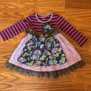 Mustard pie apron dress